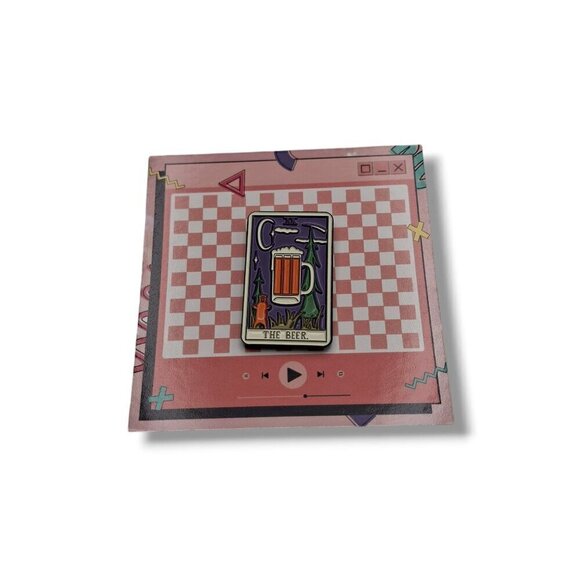 The Beer Tarot Card Pin/Brooch - Picture 3 of 7